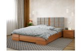 Кровать деревянная Прованс с мягким изголовьем ТМ Arbor Drev