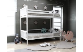 Дитяче дерев'яне двох'ярусне ліжко Ліана без шухляд ТМ MegaOpt