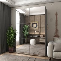 Шкаф купе G-Caiser 2 зеркала/ 3 части 160х60х240 ТМ Doros