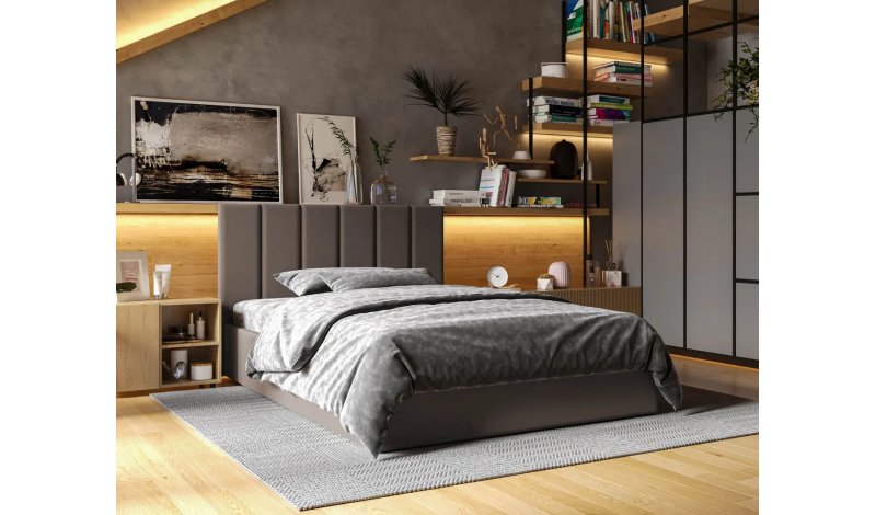 Кровать мягкая Line/Лайн без механизма ТМ Viorina Deko